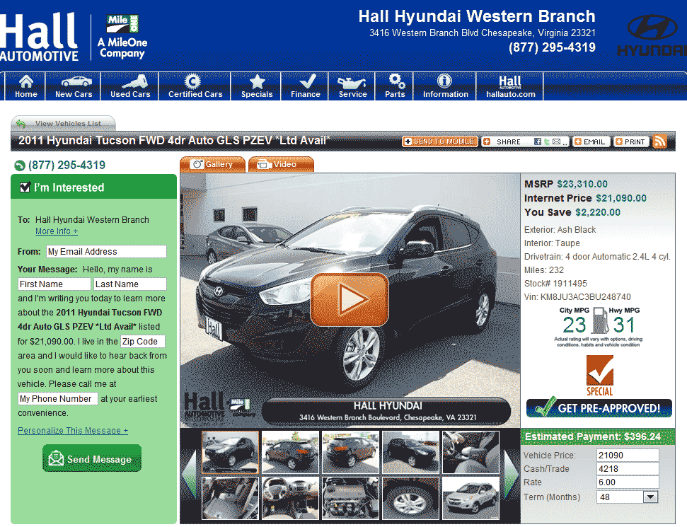 2011 Hyundai Tucson Real Dealer Prices - Free - CostHelper.com
