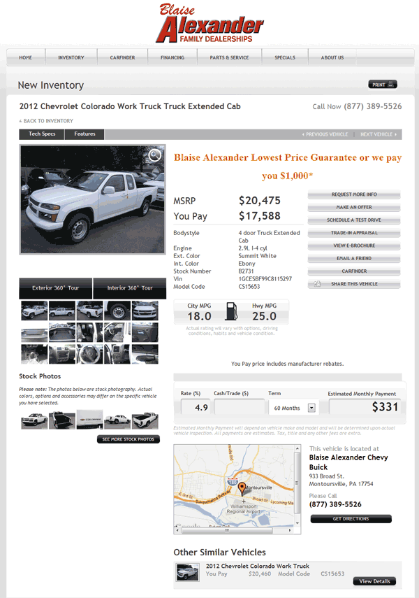 2012 Chevrolet Colorado Real Dealer Prices - Free ...