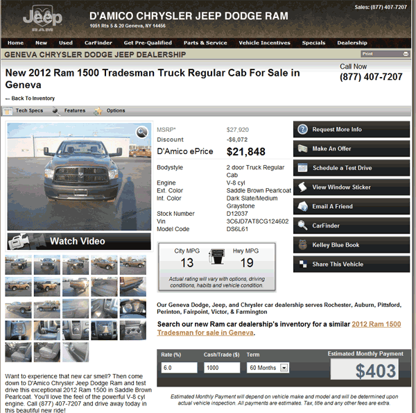 2012 Dodge Ram 1500 Real Dealer Prices - Free - CostHelper.com