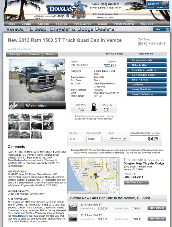 2012 Dodge Ram 1500 Real Dealer Prices - Free - CostHelper.com