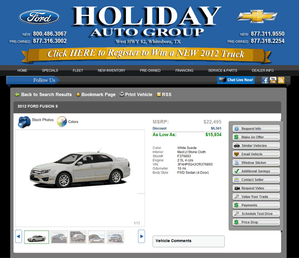 Holiday Ford Whitesboro Tx >> 2012 Ford Fusion Real Dealer Prices Free Costhelper Com Holiday Ford Whitesboro Tx >> 2012 Ford Fusion Real Dealer Prices Free Costhelper Com