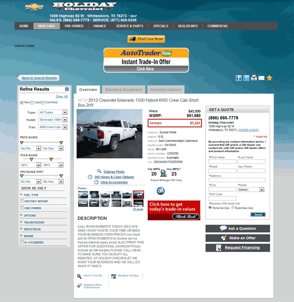 Holiday Chevrolet Whitesboro Texas >> 2012 Chevrolet Silverado 1500 Real Dealer Prices Free Holiday Chevrolet Whitesboro Texas >> 2012 Chevrolet Silverado 1500 Real Dealer Prices Free