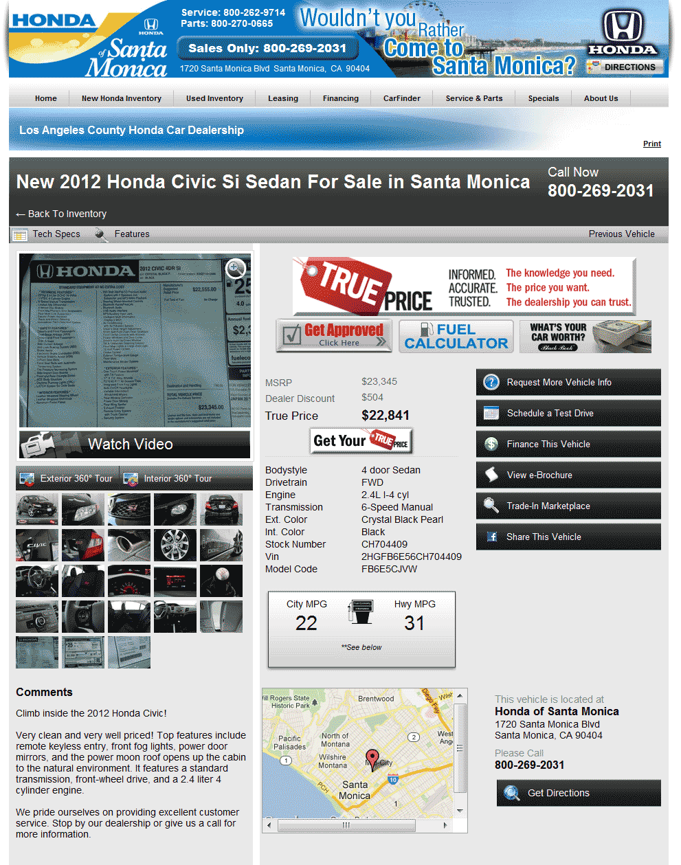 2012 Honda Civic Sedan Real Dealer Prices - Free ...