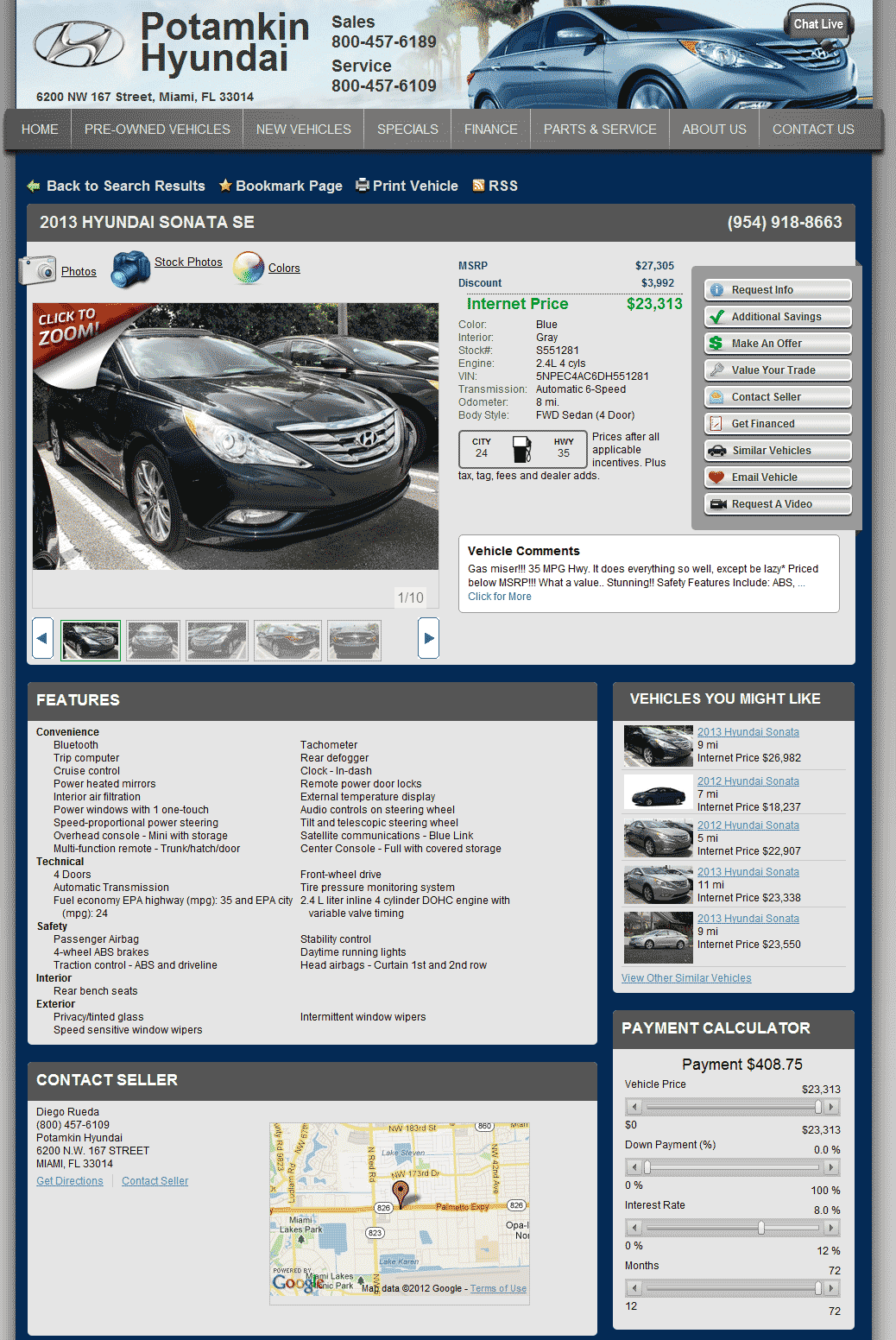 2013 Hyundai Sonata Real Dealer Prices - Free - CostHelper.com