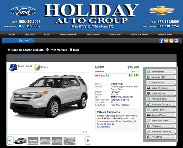 Holiday Ford Whitesboro Tx >> 2013 Ford Explorer Real Dealer Prices Free Costhelper Com Holiday Ford Whitesboro Tx >> 2013 Ford Explorer Real Dealer Prices Free Costhelper Com