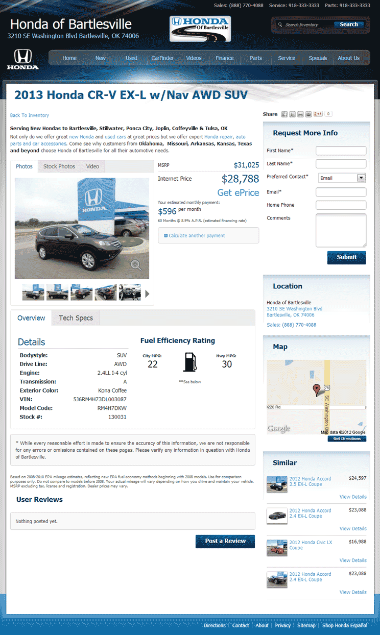 2013 Honda CR-V Real Dealer Prices - Free - CostHelper.com 2013 Honda CR-V Real Dealer Prices - Free - CostHelper.com