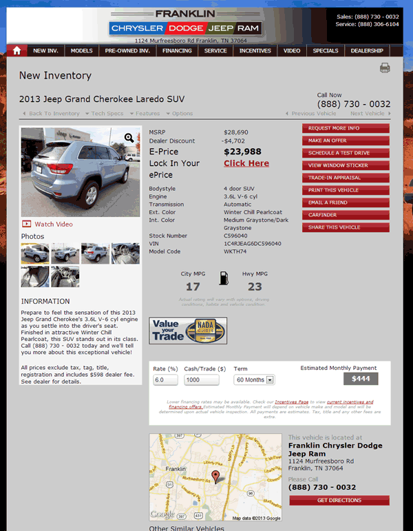 2013 Jeep Grand Cherokee Real Dealer Prices - Free ...